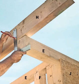 Isolert anneks: Sperre på toppsvill i isolert anneks Isolert anneks: Sperre plasseres på toppsvill i isolert anneks